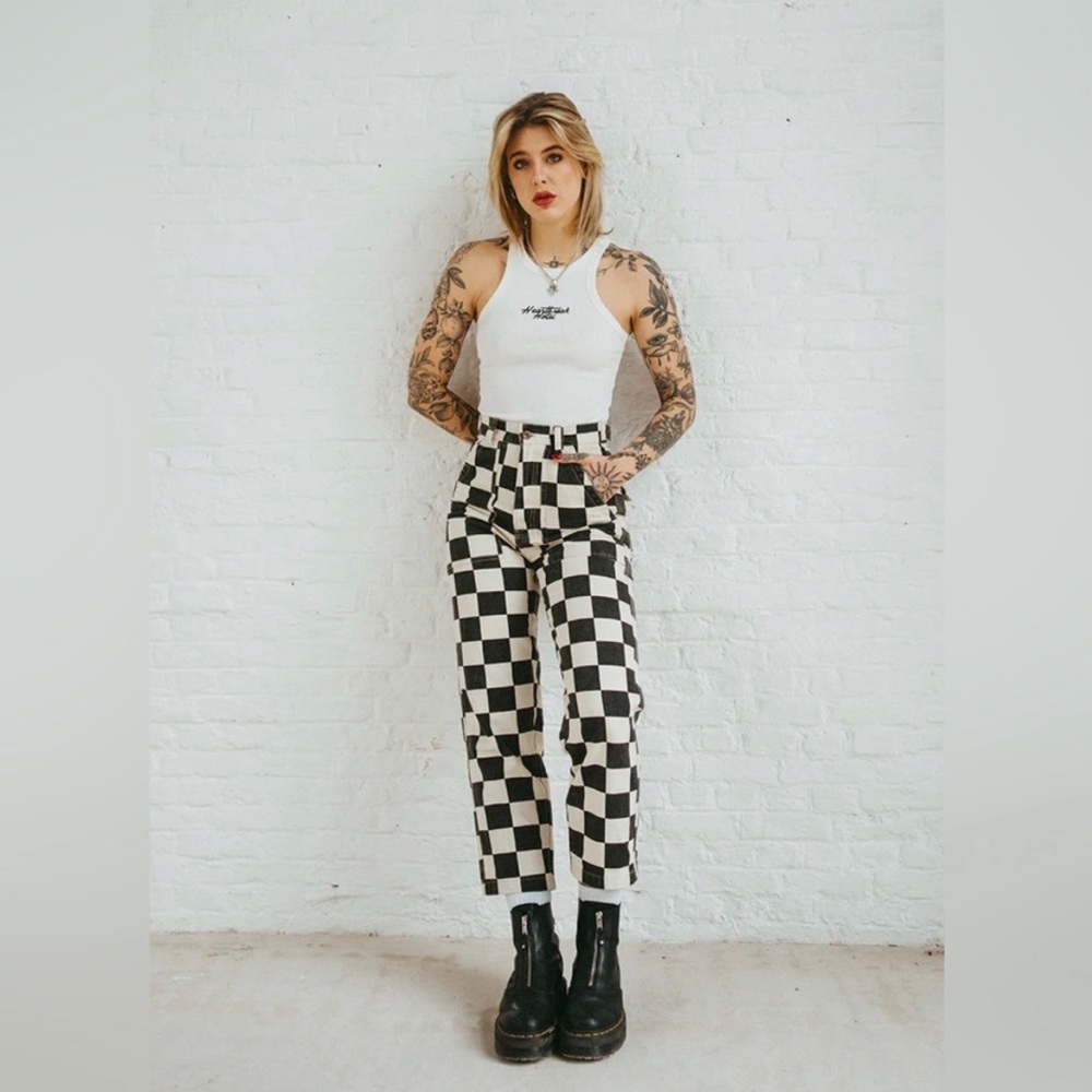 304 Service Fatigue Pants - Checkerboard - UK12 / Checkerboard / Regular